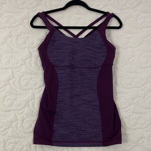 Lululemon Tank Top Maroon Colour Strappy Sz 8